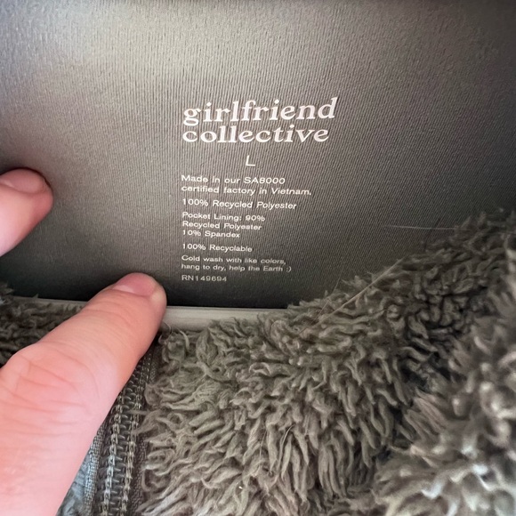 Girlfriend collective pine half-zip fleece - Picture 3 of 3